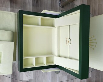 Vintage Rolex Watch Box Original Rolex Box Outside Green Rolex