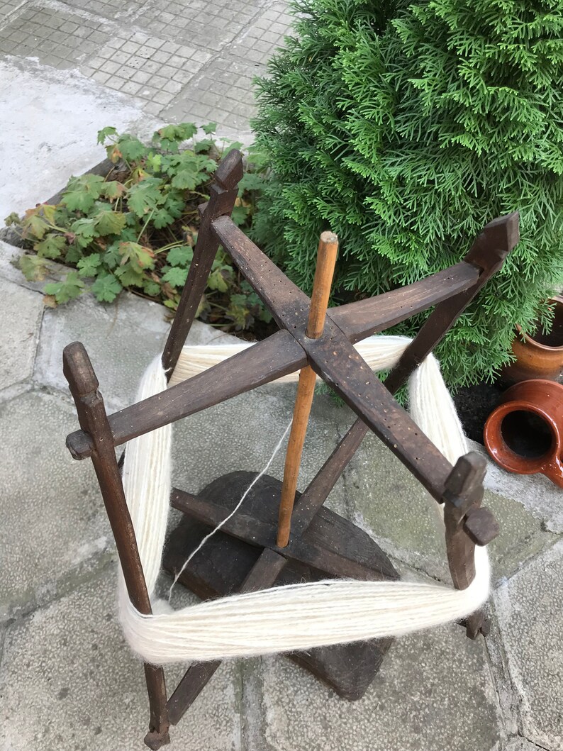 Vintage Winding Toolsantique Yarn Winding Toolprimitive Etsy