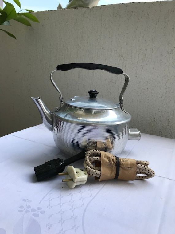 Vintage Electric Tea Kettle, USSR Tea Pot, Electric Teapot, Soviet