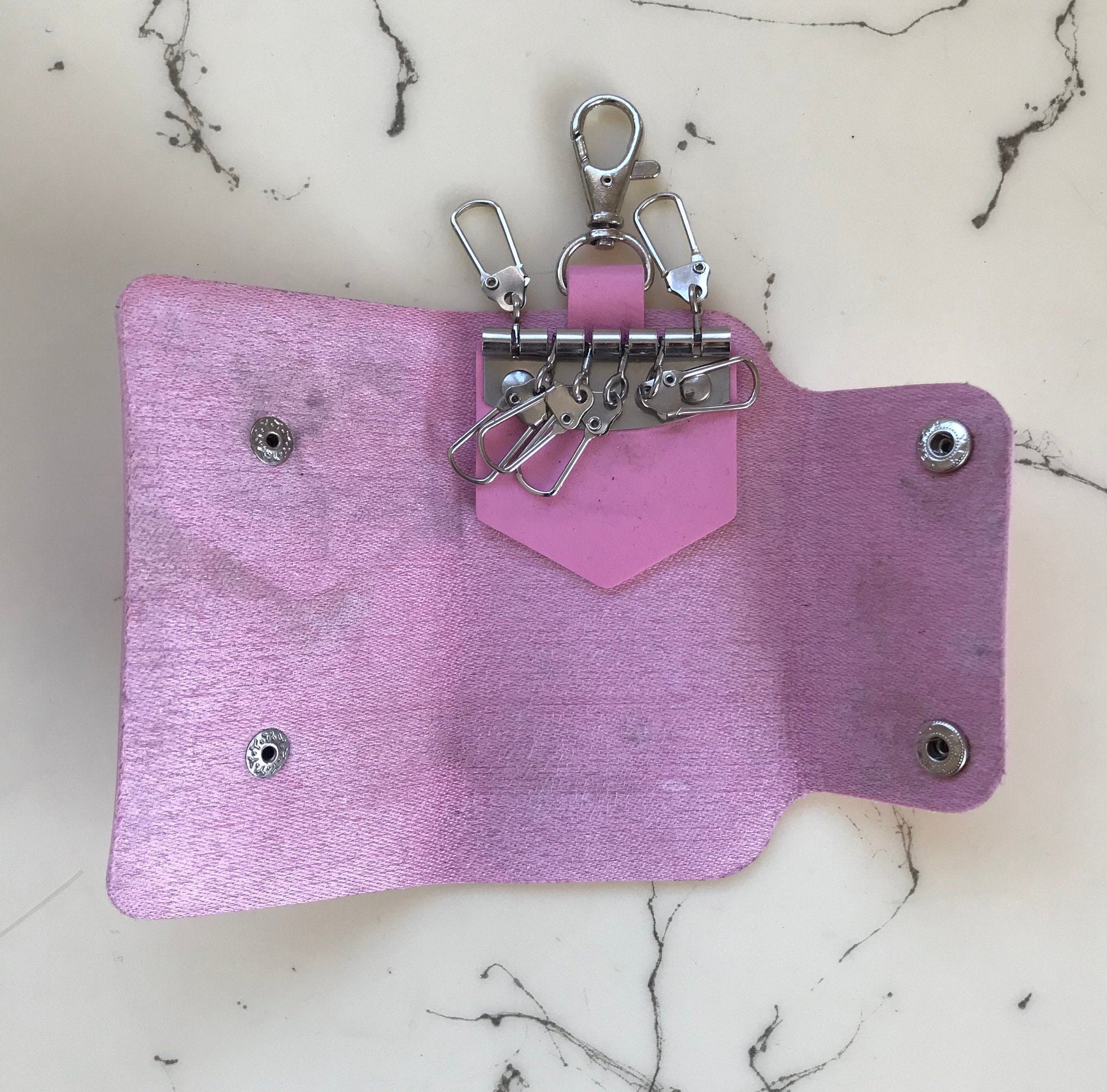 Vintage Folding Keychain Case key Accessories key Organizer artificial