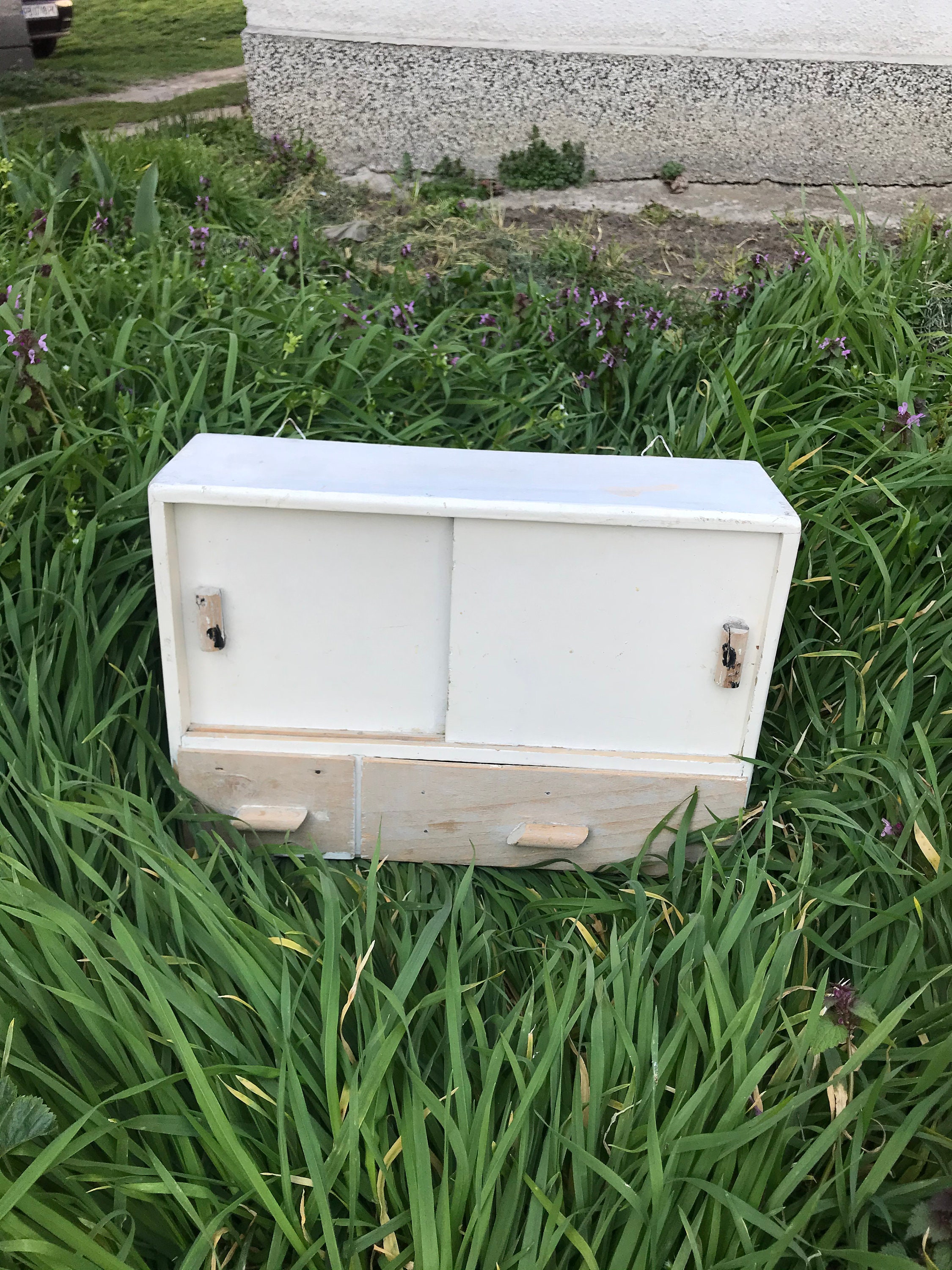 Antiguo botiquín de madera Armario médico vintage armario de | Etsy