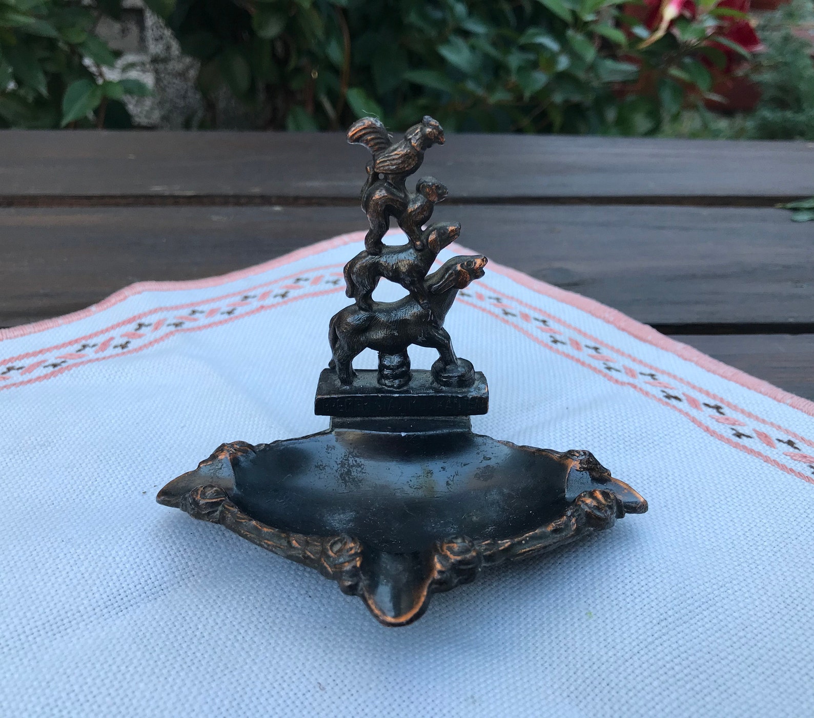 Vintage Copper Ashtray Very Old Ashtray Bar Decor Home Etsy
