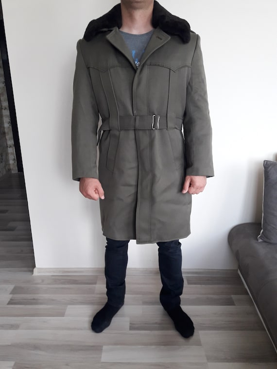 Vintage military greatcoat- Bulgarian Officer long