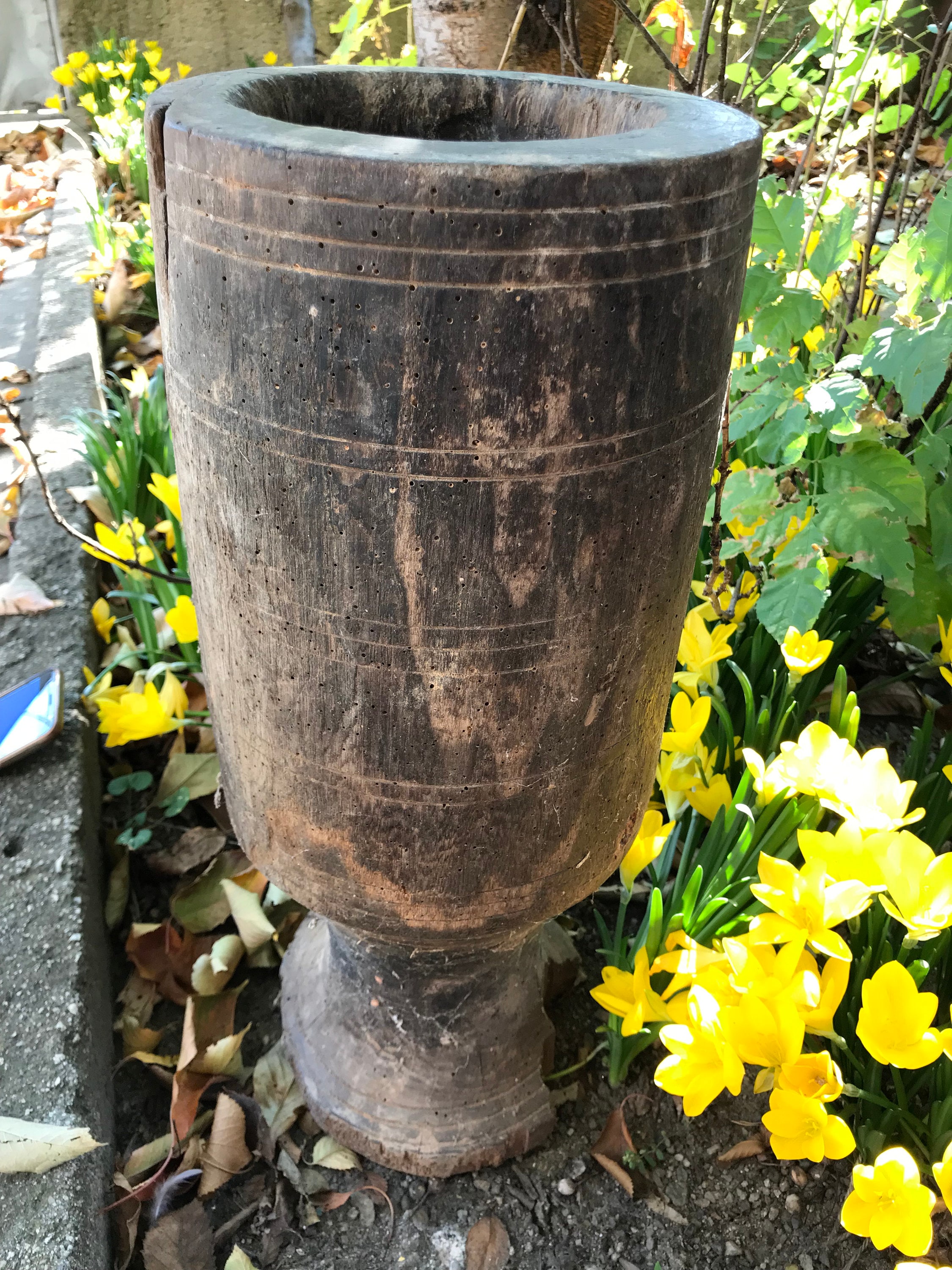 Primitive Antiquitäten große Mörtel-Vintage Holz | Etsy