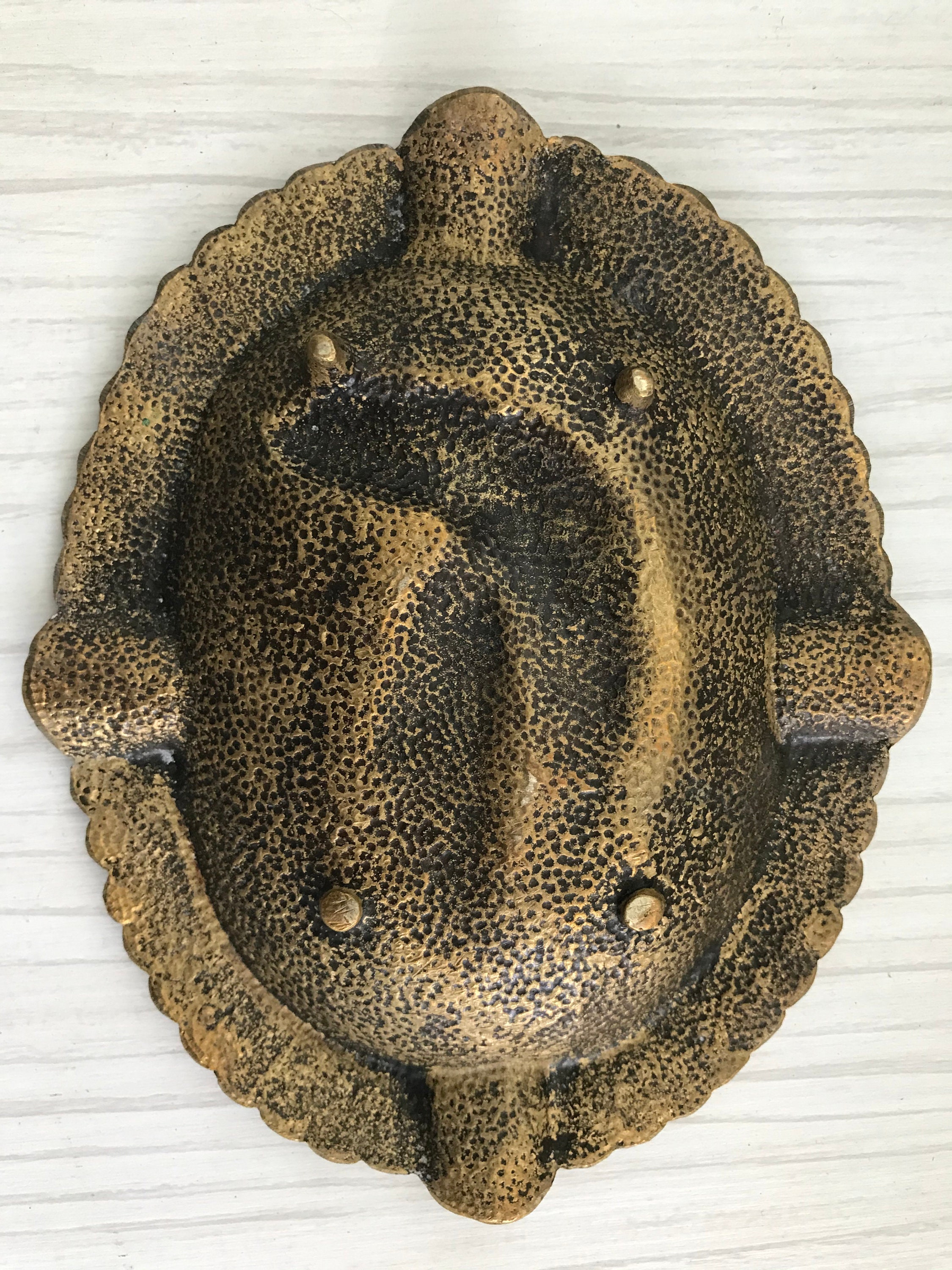 Vintage Eagle Ashtray Brass Ashtray Old Ashtray Cigarette Ashtray Home