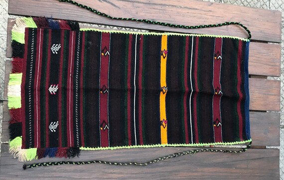 Vintage apron -Bulgarian folk costume apron -tradi