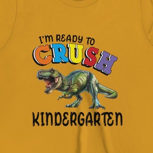 I'm Ready to Crush Kindgergarten T-Rex Youth Short Sleeve Tee