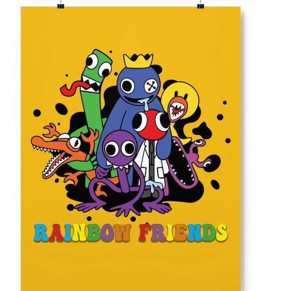 Rainbow Friends poster/Roblox/18x24