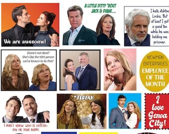 Young & the Restless Stickers/YR/Daytime Soaps/CBS