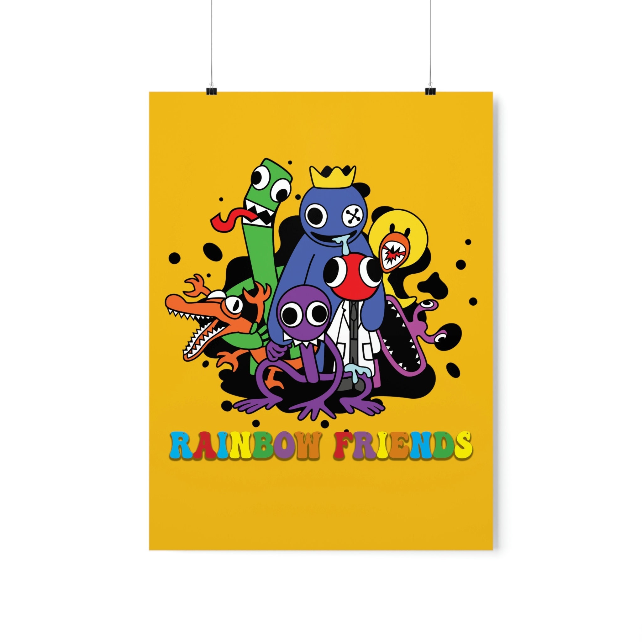 rainbow friends Blue! Art Print for Sale by NickWienfo