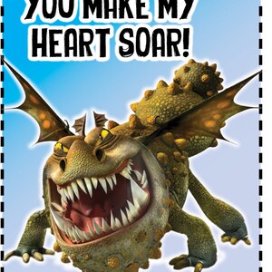 How to Train Your Dragon Printable Valentines/digital Download/png/jpg ...