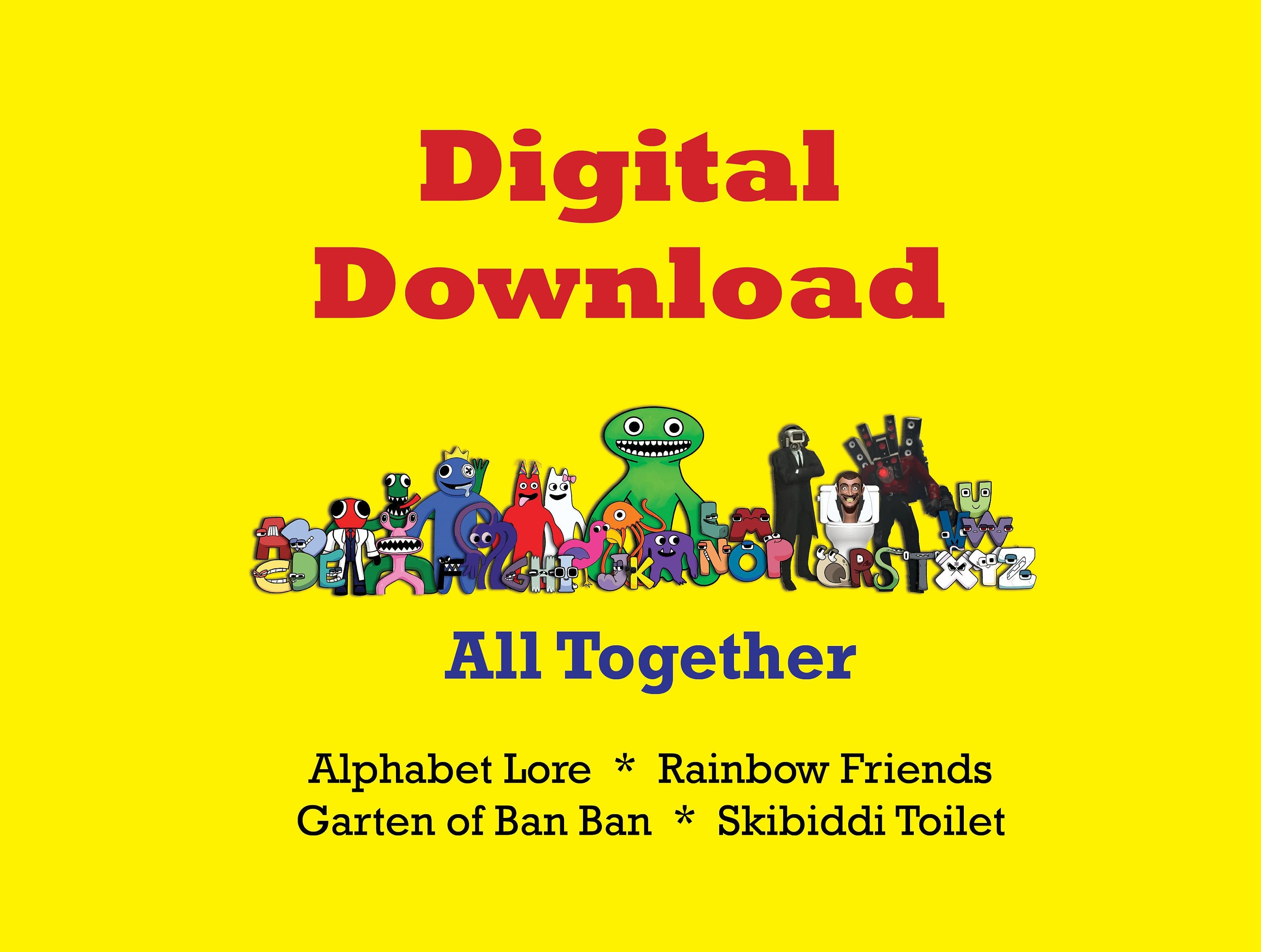 RAINBOW FRIENDS vs ALPHABET LORE on Make a GIF