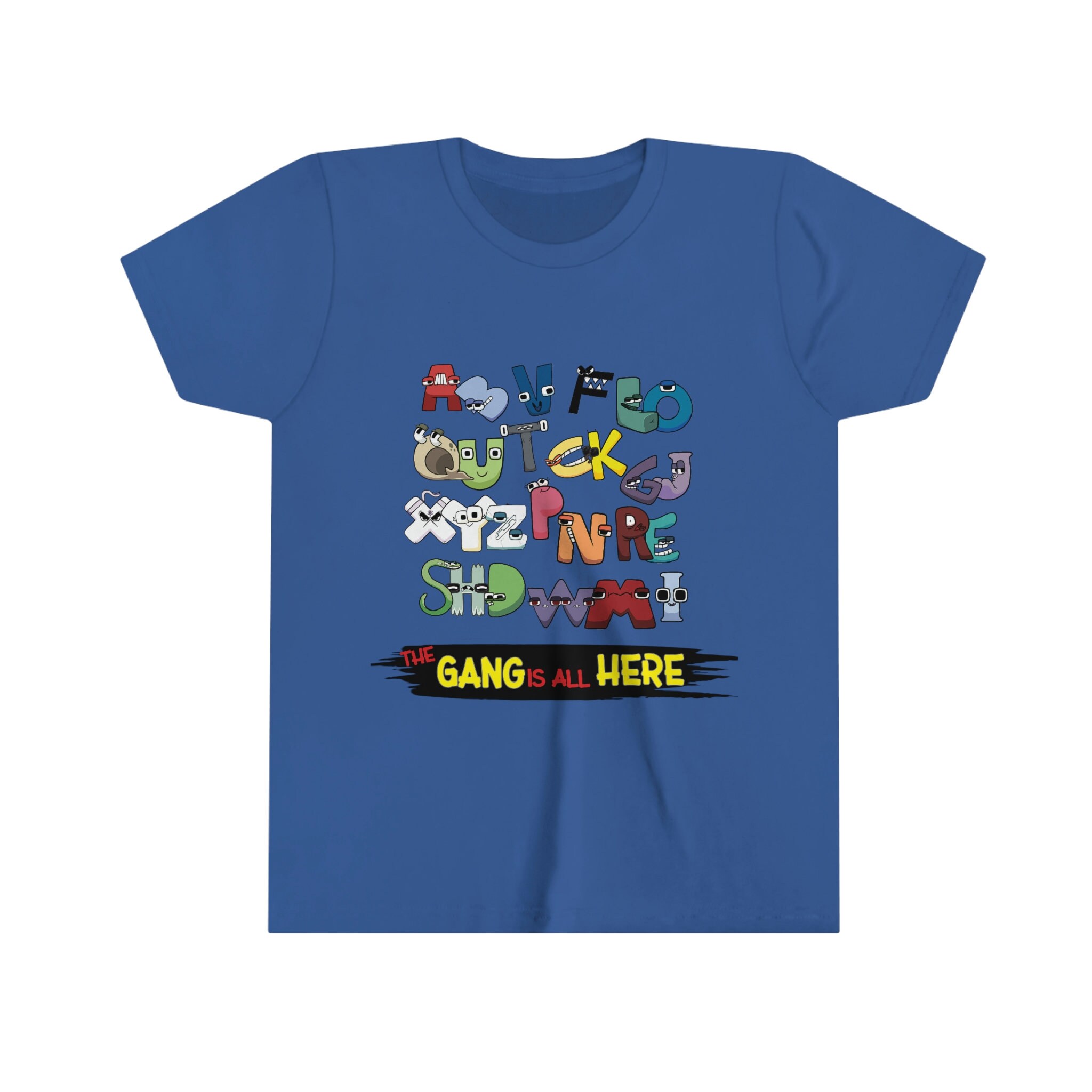 Alphabet Lore Shirt Sat na Wall Outfit for Kids Boys Girls Premium T-Shirt