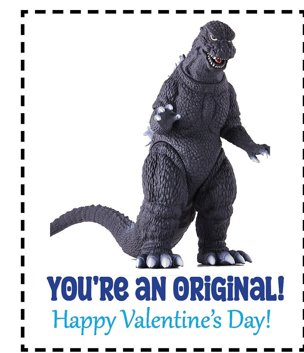 Godzilla Valentine Cards Printable Free Godzilla Valentine Cards Printable Free
