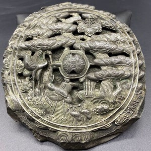 Japanese Bronze Mirror Edo Period, 18th Century, Japan.