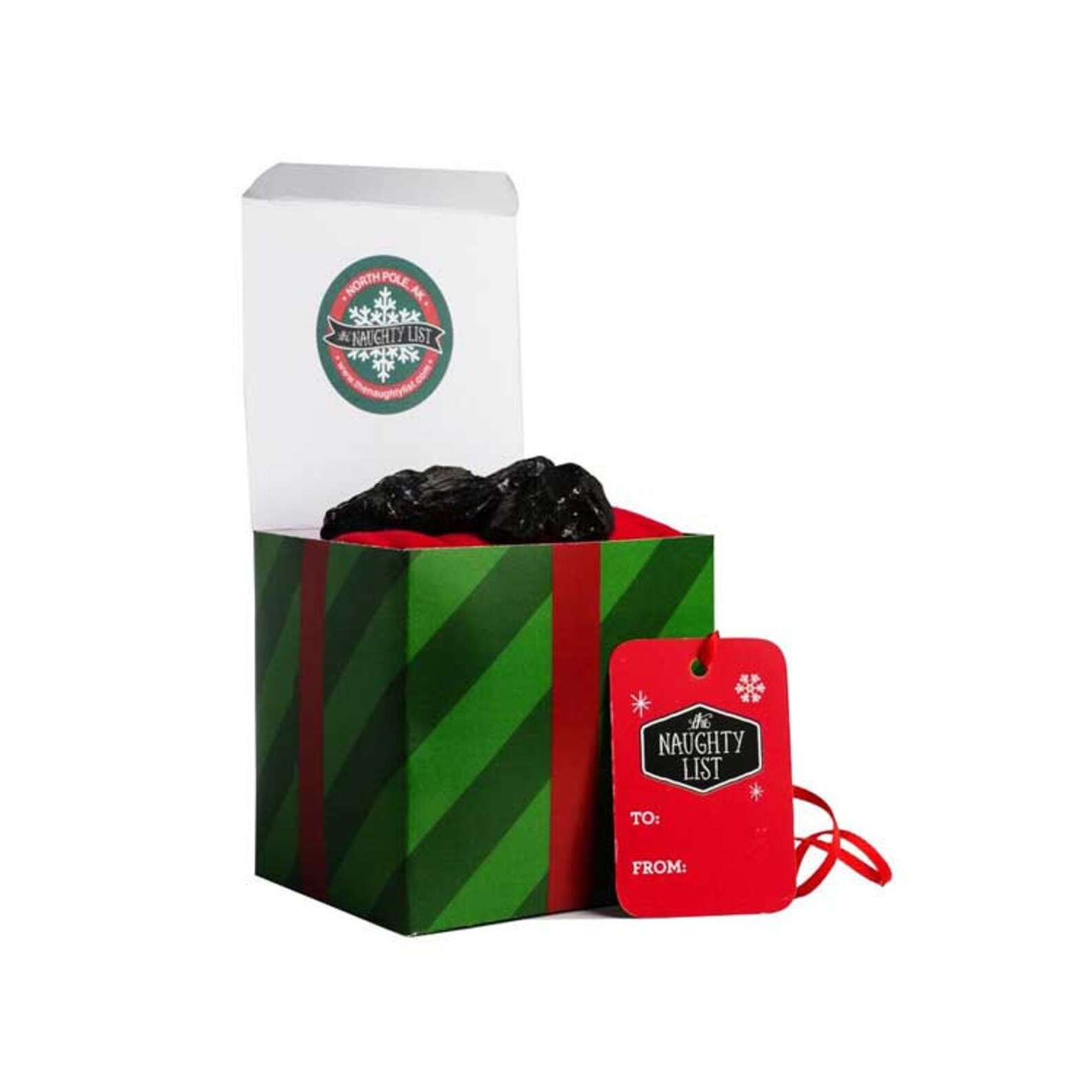 Christmas Lump of Coal Mistletoe Packaging Etsy