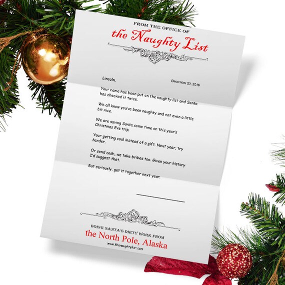 a letter from santa