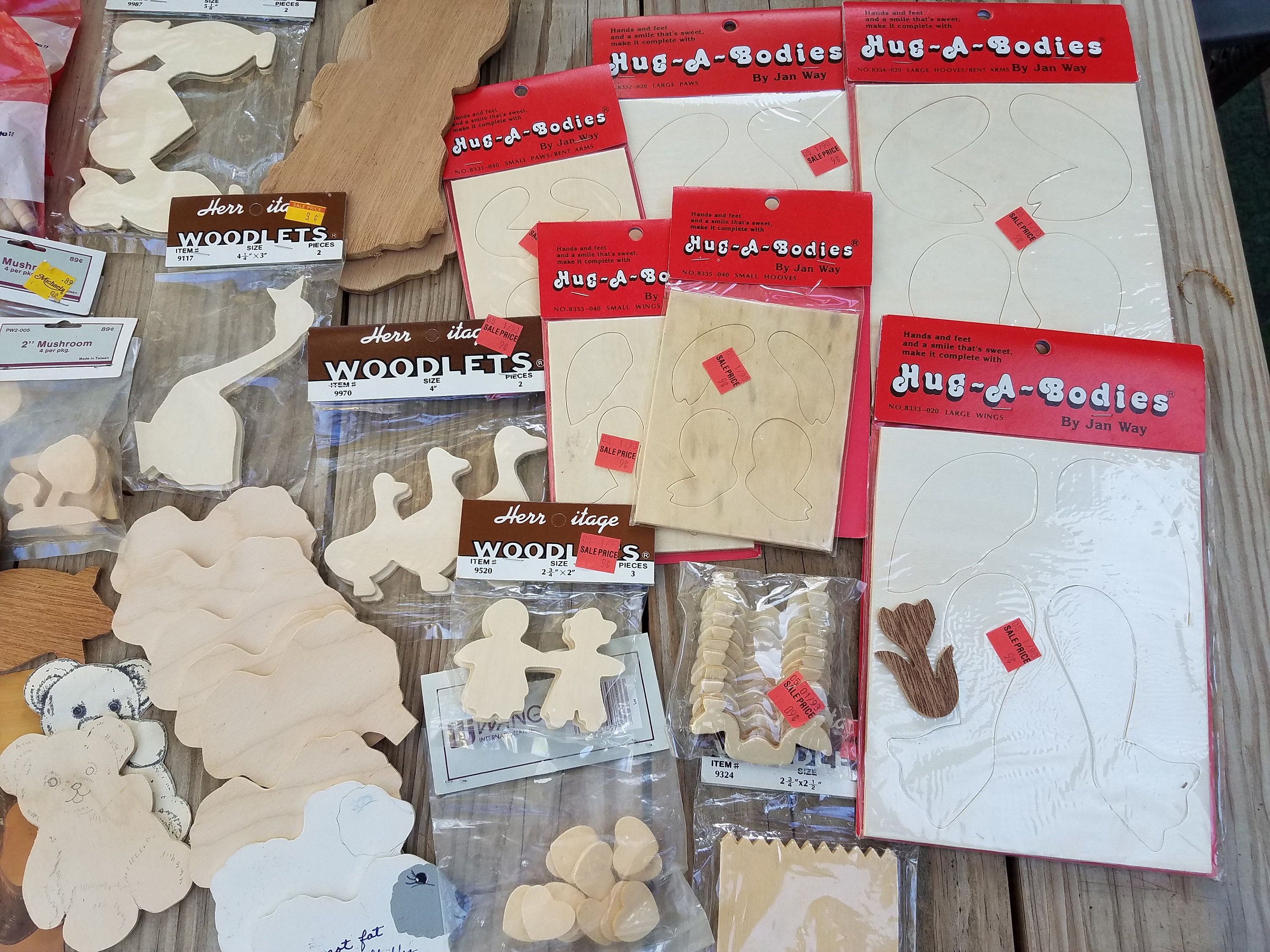 Large LOT of Wood Wooden Cut Outs Turnings Crafts Wooden Etsy