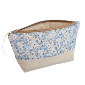 Liberty Tana Lawn Floral Schminktasche / Reißverschlusstasche / Kosmetiktasche: Mitsi