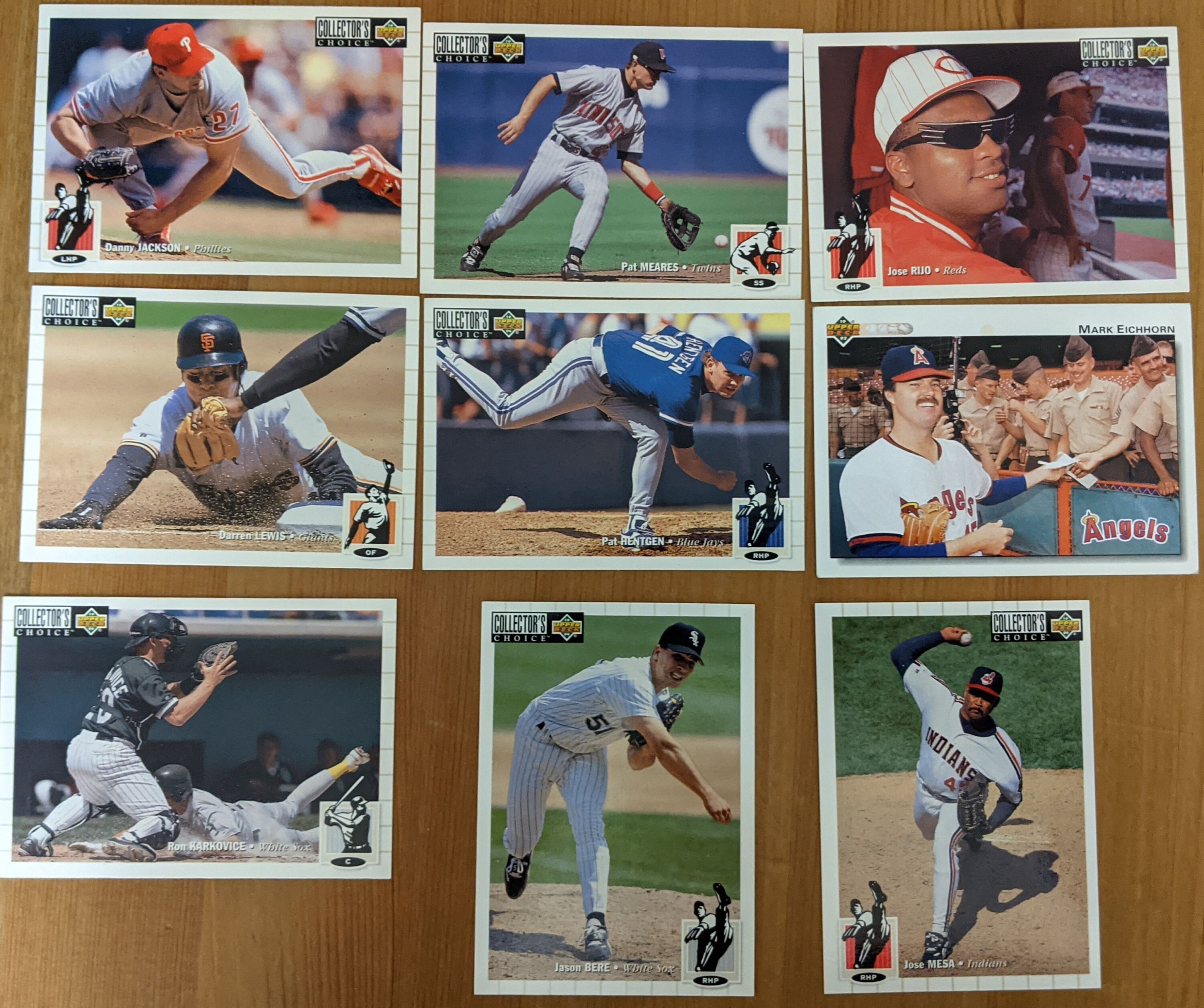 Upper Deck 93 Nine assorted Baseball Cards the Good ones Etsy