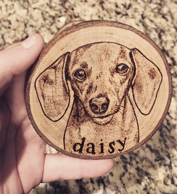 Pet Portrait Wooden Coaster