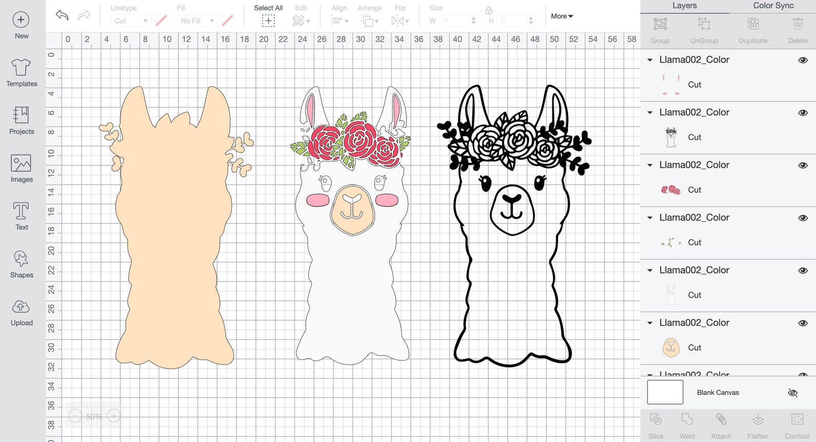 Download Llama SVG Alpaca Flower Cute Layered Head Svg | Etsy