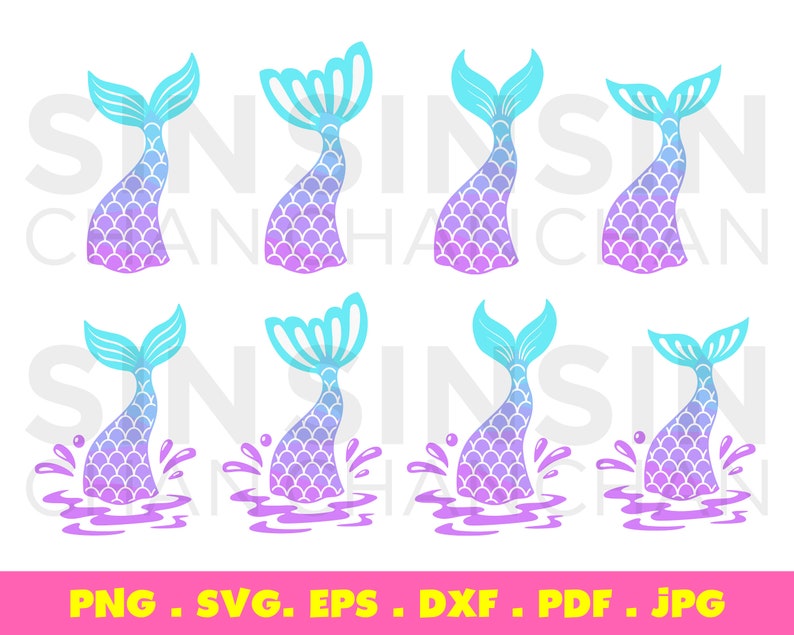 Download 20 Mermaid Tail SVG Bundle: ocean svg little mermaid svg ...