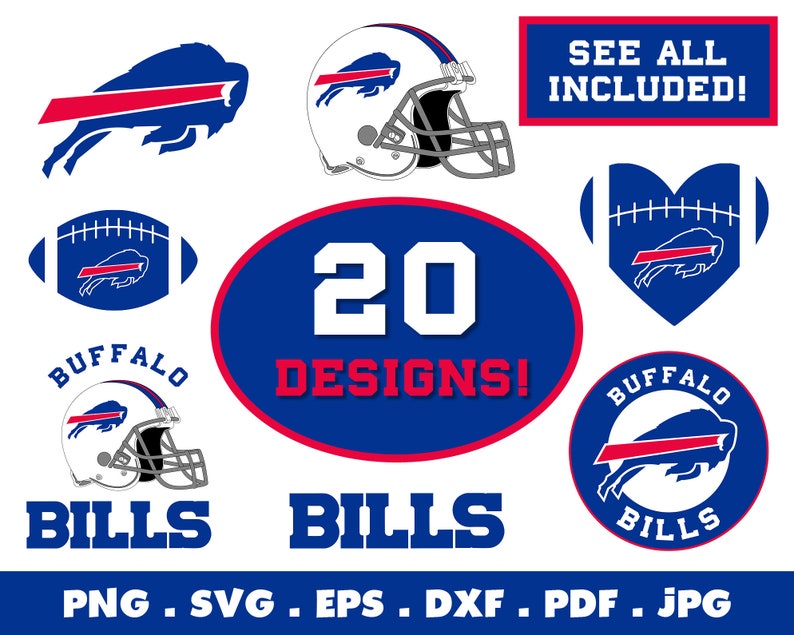 Download Buffalo Bills SVG Bundle Bills NFL Football Logo Svg | Etsy