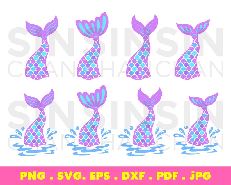 Download 20 Mermaid Tail SVG Bundle: ocean svg little mermaid svg ...