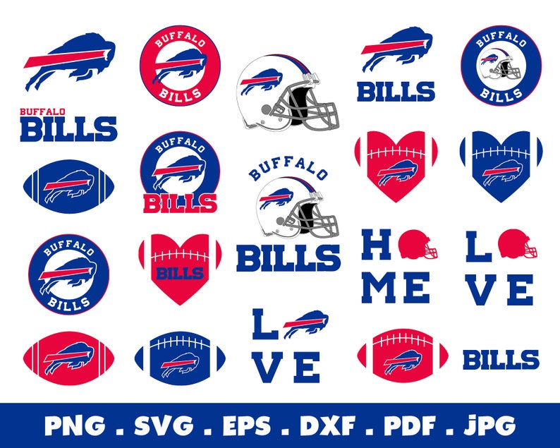 Download Buffalo Bills SVG Bundle Bills NFL Football Logo Svg | Etsy
