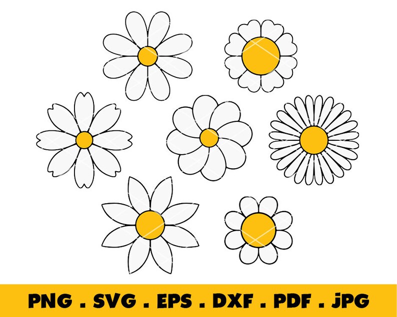 Daisy SVG Flower Floral Pattern Summer Layered | Etsy