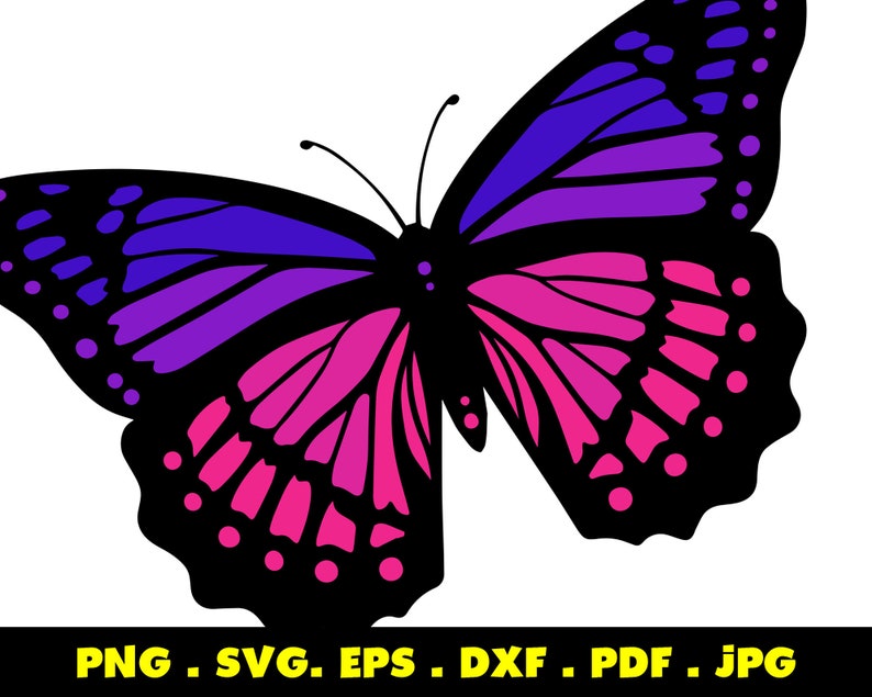 Download Butterfly SVG Layered Clipart Decal Silhouette Svg | Etsy