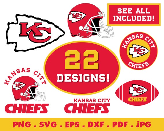 Kansas City Chiefs SVG Bundle Chiefs Football NFL Svg | Etsy