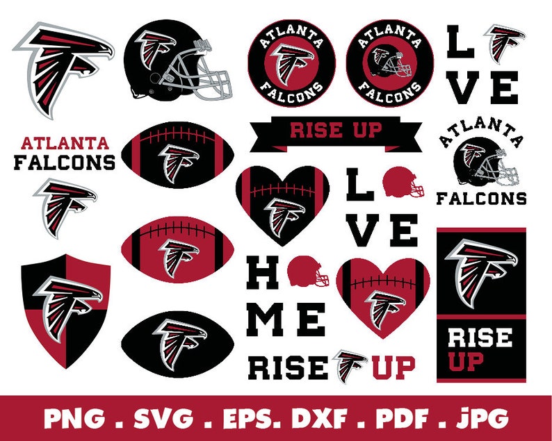 Download Atlanta Falcons SVG Bundle NFL Football Layered Svg | Etsy