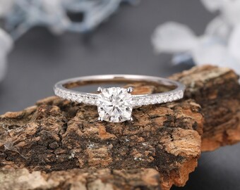 Filigree Vintage Women's Ring Rose Gold, 6mm Cuhsion Cut Filigree Vintage Women's Ring Rose Gold, 6mm Cuhsion Cut