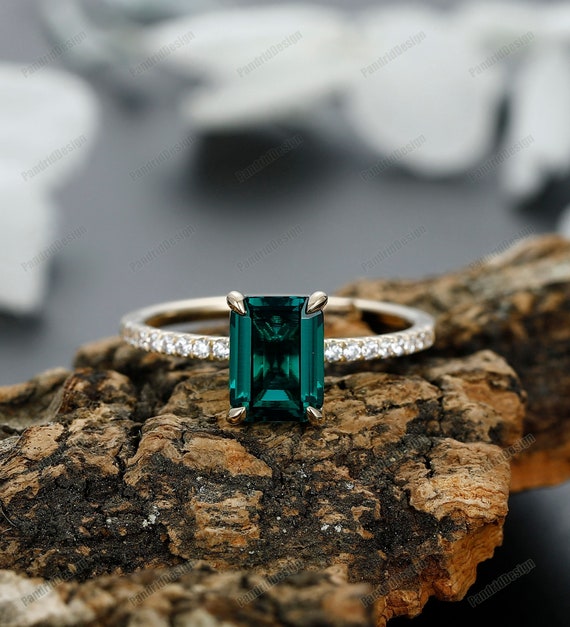 Emerald Double Band Ring Raw Emerald Double Band Ring Gold - Etsy in 2023 |  Double band rings, Emerald ring design, Genuine emerald rings
