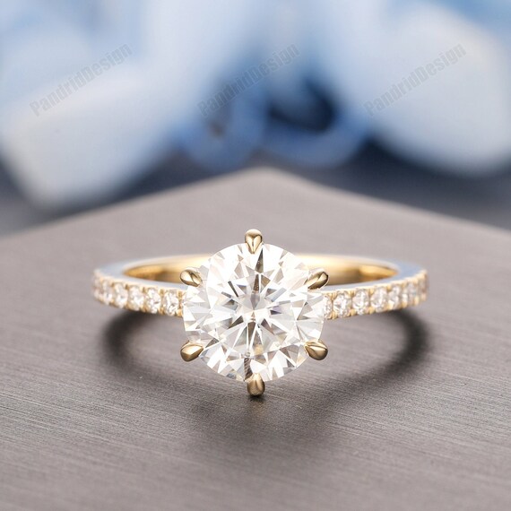Simulated diamond rings yellow gold sale