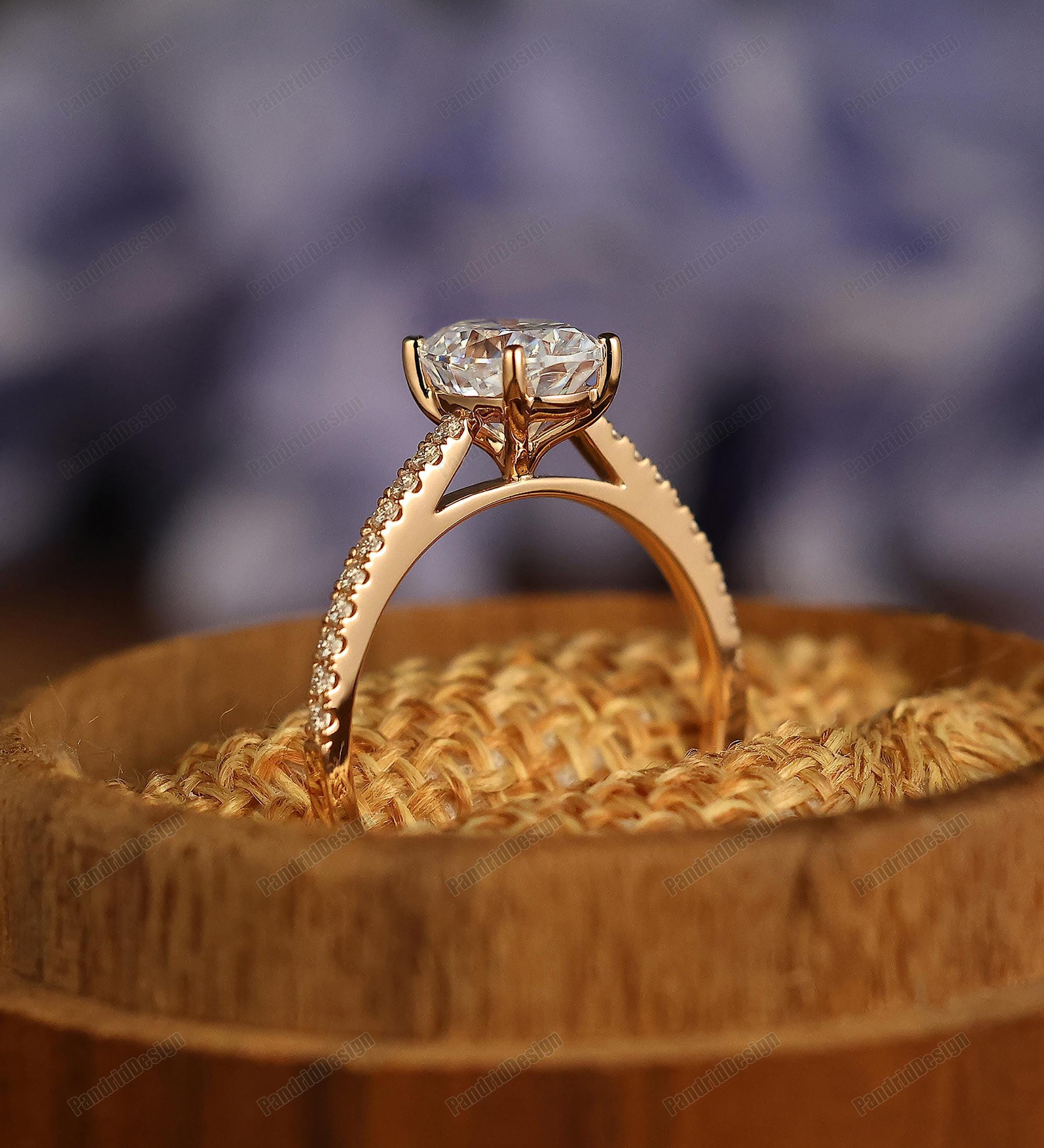 Bague Alliance Diamant Simulé 8 Ct Or Blanc 14k - Taille US 7.5 à 12 - Neuf
