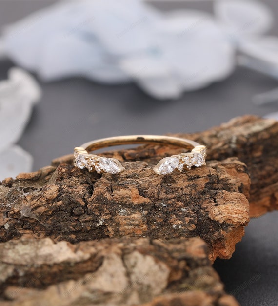 Resizable Stacking Rings for Women, Moissanite Infinity Simulated Diamond Minimalist Band, Christmas Gift