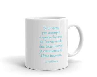 2-seitige Tasse Englisch und Französisch Anglais et Francais Le Petit Prince Der kleine Prinz