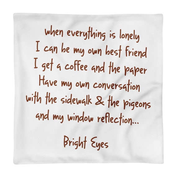 Pillow Case Only Bright Eyes Conor Oberst Lua When Etsy