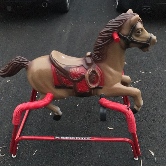 vintage flexible flyer spring rocking horse
