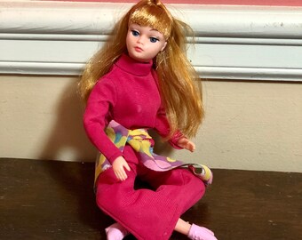 Uneeda Dolikins 1960 Pink Jumpsuit