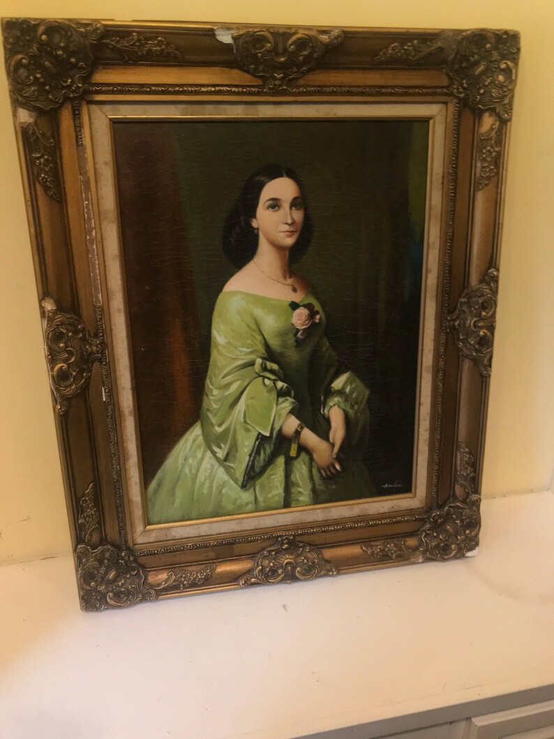 Oil on Canvas Portrait of Opera Singer Jenny Lind Ca 1850 Etsy UK
