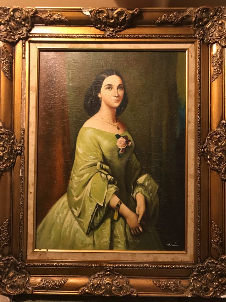 Oil on Canvas Portrait of Opera Singer Jenny Lind Ca 1850 Etsy UK