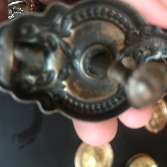 Vintage Brass Ring Drawer Pulls Etsy