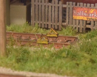 Detalles de la escala N — Topes de rueda (10 pares) — P008 — Impresos en 3D