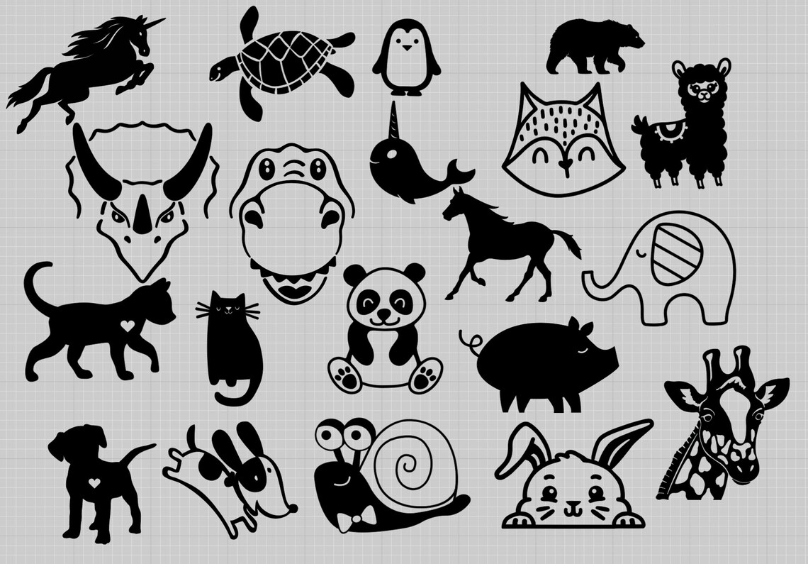 Personalized Animal Sticker/iron on Decal Etsy
