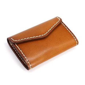Portefeuille en cuir fait à la main | Portefeuille mince, porte-cartes en cuir, portefeuille minimaliste, portefeuille de carte de crédit, sac de pièces de monnaie