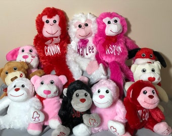 personalized plush etsy